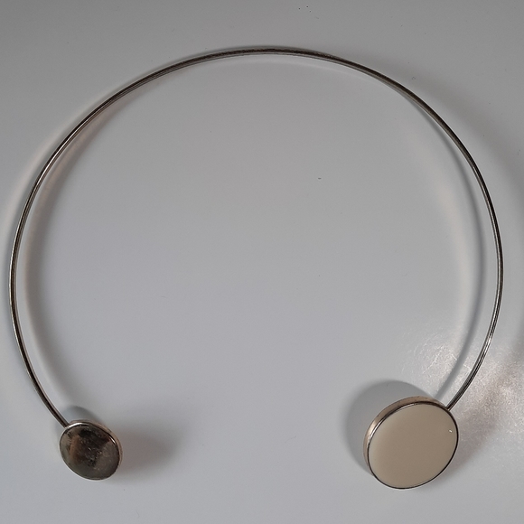 Vintage Gold Tone Asymmetrical Choker Necklace - Picture 2 of 5